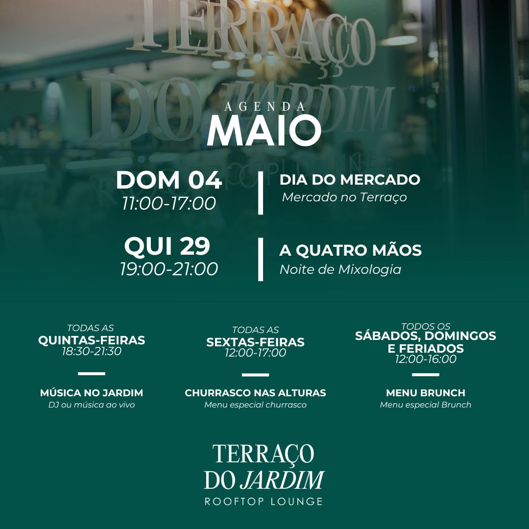 Agenda Maio Terraço Do Jardim