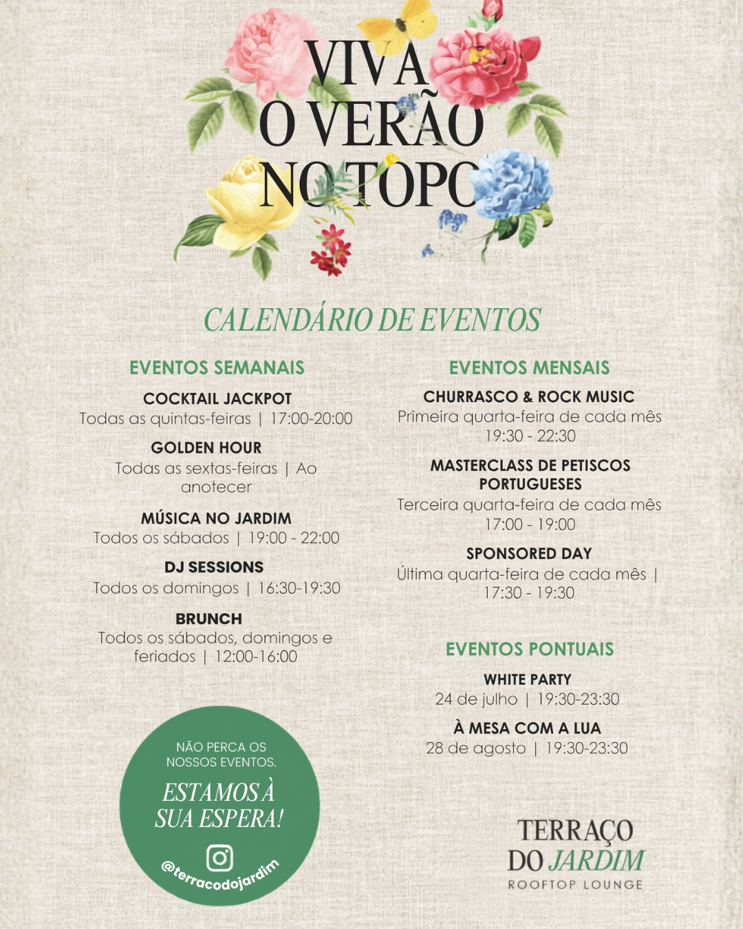 Agenda Terraço Do Jardim