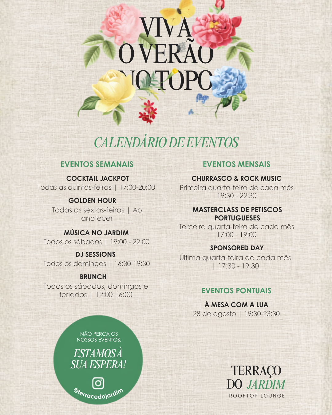 Agenda Terraço Do Jardim